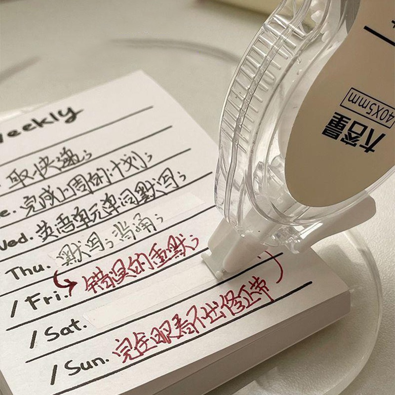 เทปลบคําผิด ความจุขนาดใหญ่ 20 เมตร แบบเรียบ สีโปร่งใส สําหรับนักเรียน