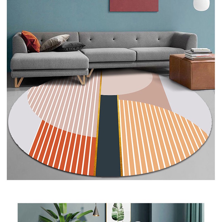 พรมปูพื้น ทรงกลม แบบ