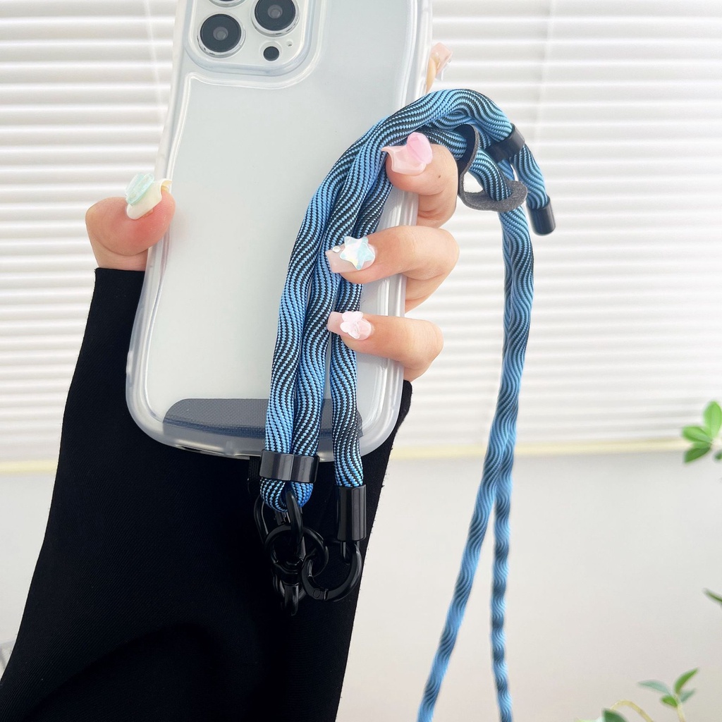 SAK 7MM เชือก crossbody แบบปรับได้โทรศัพท์มือถือสากลเชือกแขวนสายคล้องกล้อง crossbody เหมาะสําหรับเดินกลางแจ้ง