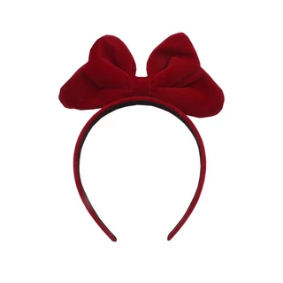 Priness Vintage Velvet Big Sweet Bowknot HairBands Headwear Headbands