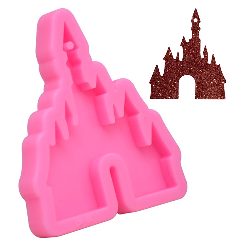 Castle Key Ring Silicone Mould For DIY Truck Epoxy Keychain Resin Craft Mold