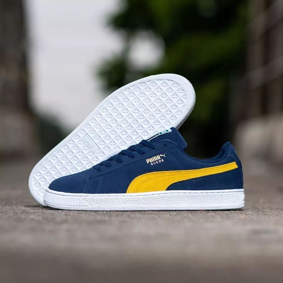 Puma SUEDE CLASSIC BLUE NAVY YELLOW