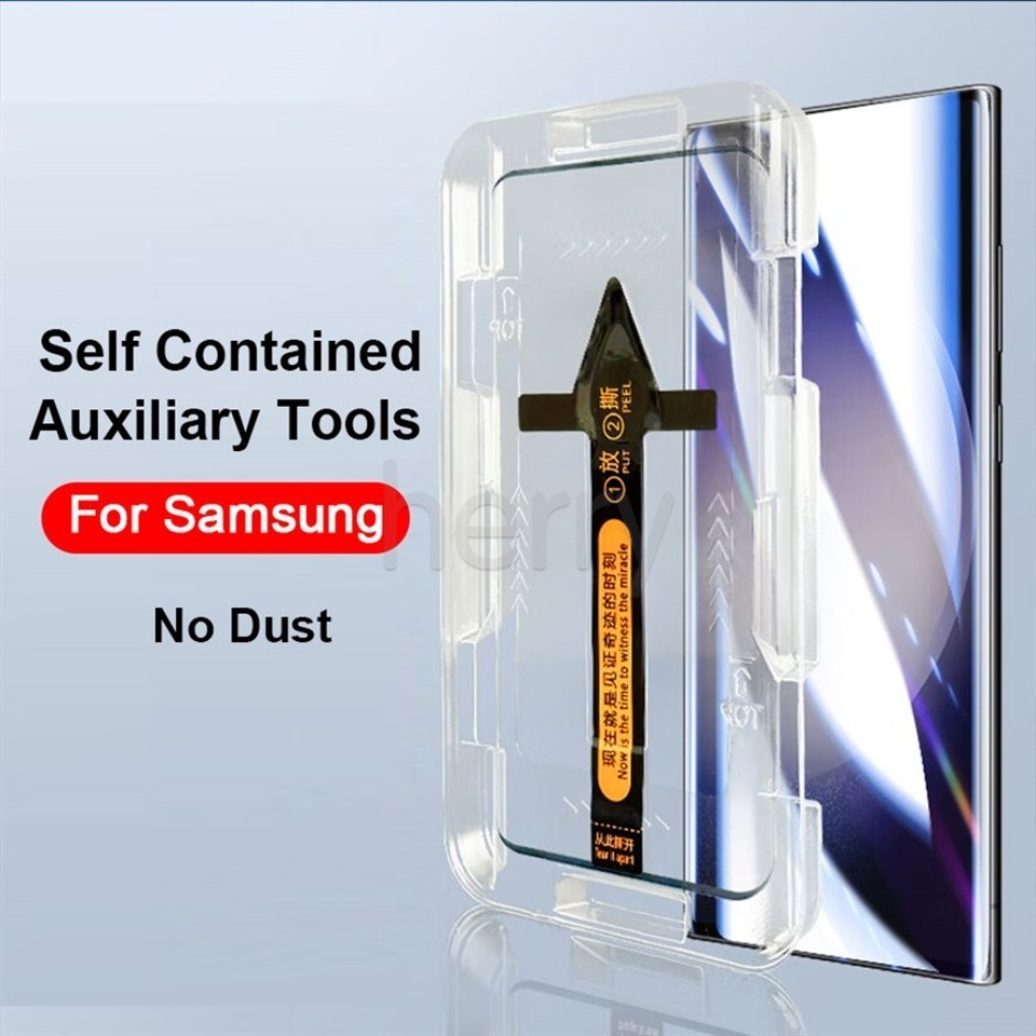 ฟิล์มกระจกนิรภัยกันรอยหน้าจอ แบบใส กันรอยขีดข่วน ติดตั้งง่าย สําหรับ Samsung Galaxy S23 FE S23 Plus S22 S23 Ultra