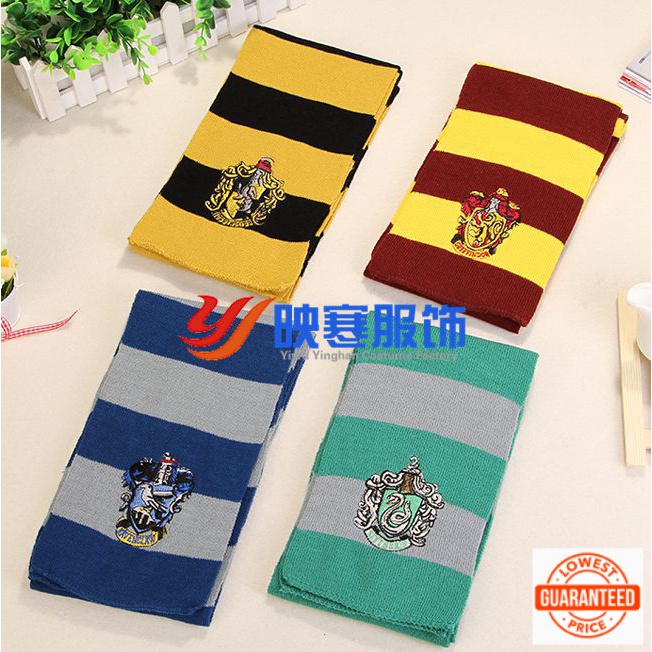 Slytherin Glenn Fendor Hecci Patch Scarf Raven Academy Craw Scarf Harry Potter Series