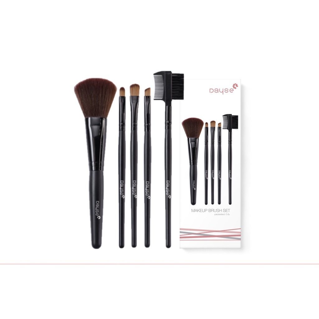 ♦️ของแท้·ส่งด่วน·ถูก♦️Dayse Brush Set (BS001) : เดย์ซี่ ชุด เซต แปรงแต่งหน้า 5 ชิ้น [1 ชุด]         