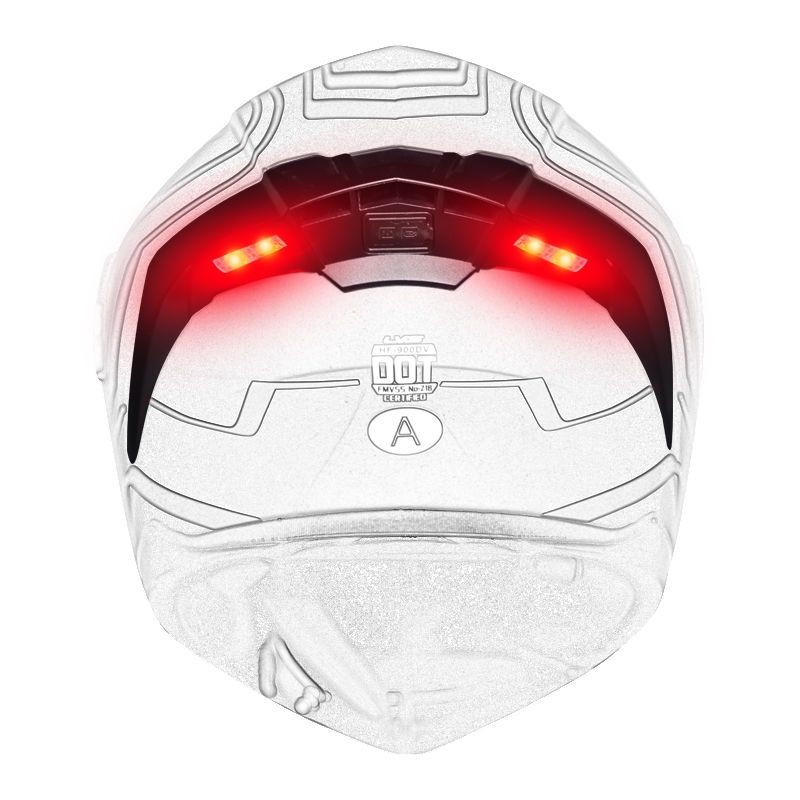 Orz958 Our Shop หมวกกันน็อค LVS900 ไฟ LED สีแดง สําหรับขี่รถจักรยานยนต์ B08A