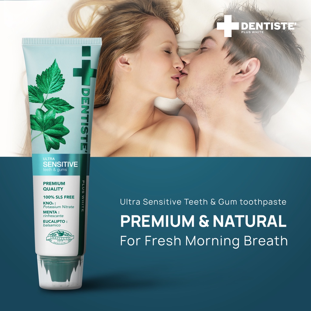 [แพ็ค 2] Dentiste' Ultra Sensitive 100g. ยาสีฟัน 1500PPM ลดเสียวฟัน อ่อนโยน เดนทิสเต้ - 5