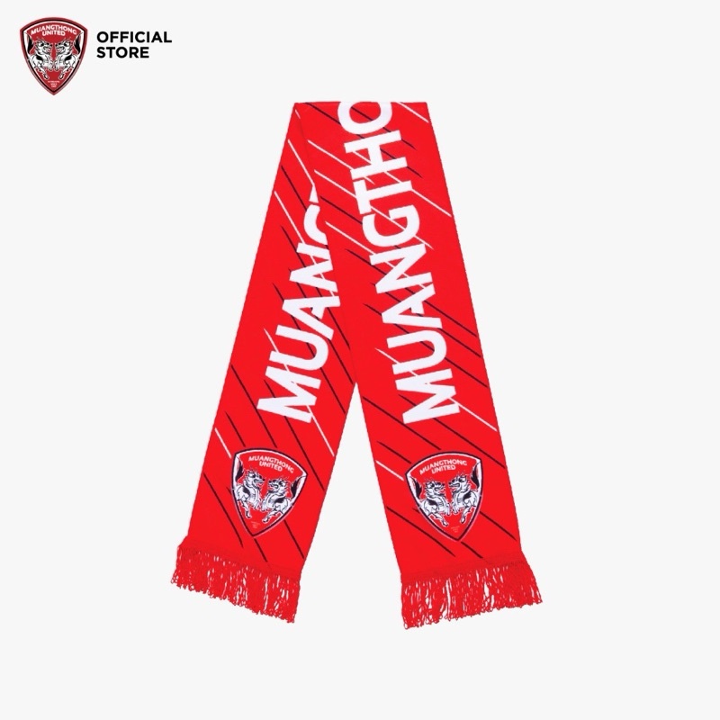 ผ้าคลุมขนนิ่ม ผ้าพันคอเมืองทองยูไนเต็ด MUANGTHONG UNITED SCARF ของแท้จากสโมสร MUANGTHONG UNITED