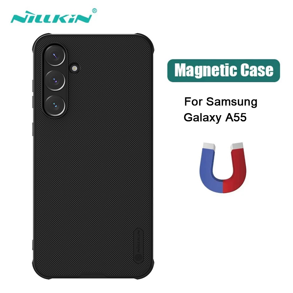 เคส Samsung A55 Nillkin Frosted Shield Pro ฝาครอบแม่เหล็กเคสสำหรับ Samsung Galaxy A55