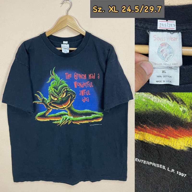 คอกลม 1997 The Grinch ‘Had A Wonderful Awful Idea’ T-Shirt