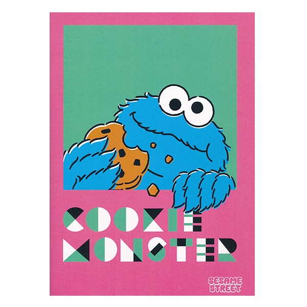 Bundanjai (หนังสือ) SST-Cookie Monster B5 Notebook 17.6X25 cm. 70g30s:Ruled