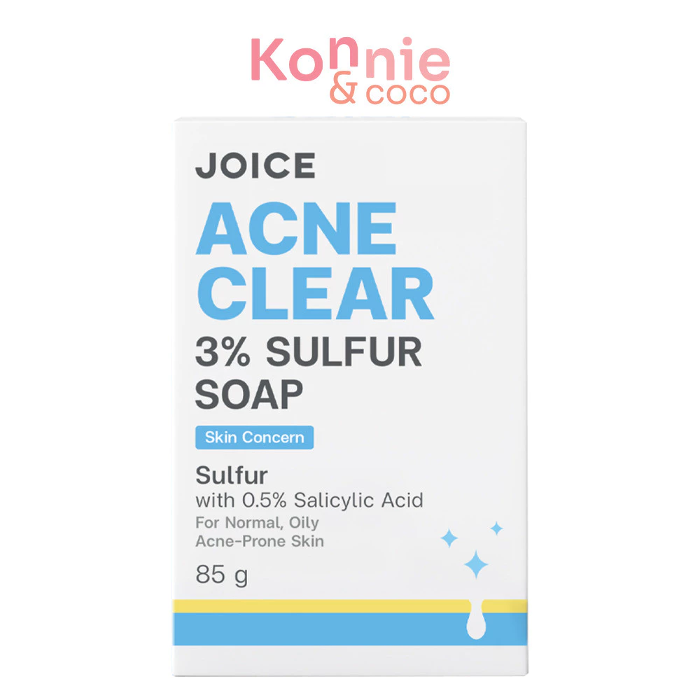 JOICE Acne Clear 3% Sulfur Soap 85g จอยซ์ ผลิตภัณฑ์ทำความสะอาดผิว.
