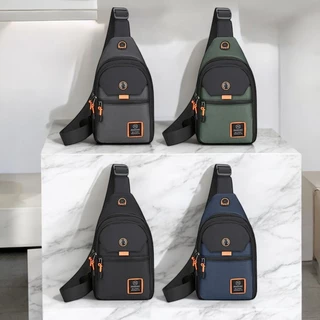 YXIN, สินค้าพร้อมส่ง กระเป๋าคาดอกผู้ชาย-รูปแบบหลายชั้น กระเป๋าสะพายหลังกันน้ำ กระเป๋าแฟชั่นทรงสุดเท่ห์ ราคาสุดประหยัด
