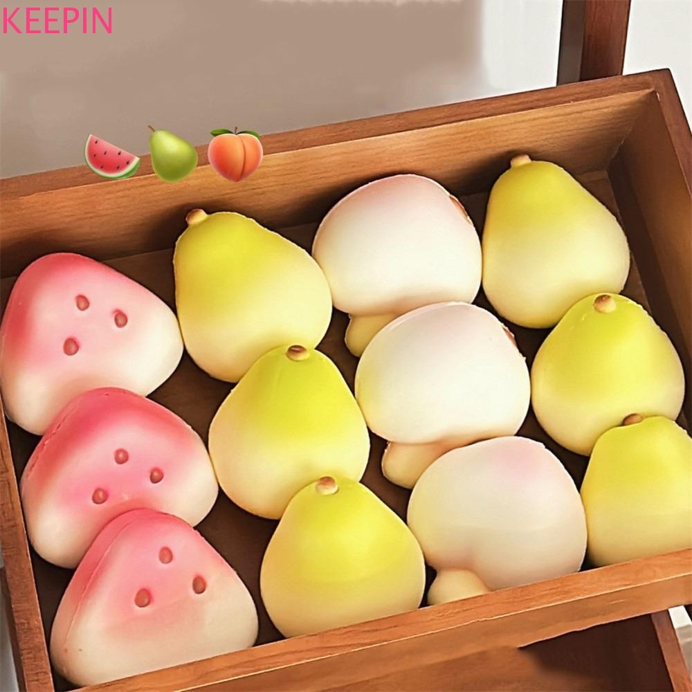 Keepin ของเล่นบีบผลไม้, อาหารผลไม้จําลองการ์ตูน Fidget ของเล่น, กระต่ายชีสน่ารัก Sensory ผลไม้หยิกของเล่นเด็ก