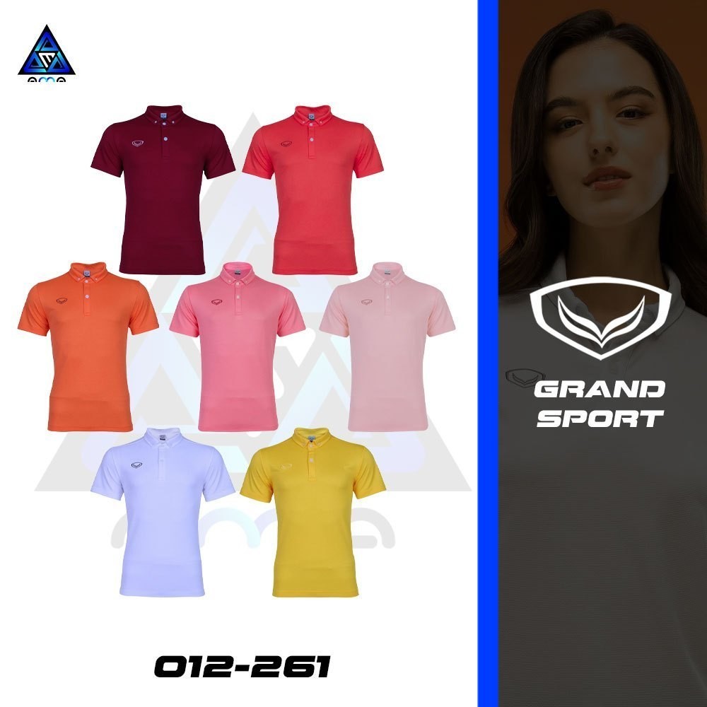 ลดแล้วลดอีก30%  GRAND SPORT รหัส 012261 แกรนด์สปอร์ต เสื้อโปโล ชุด 1 แท้100%