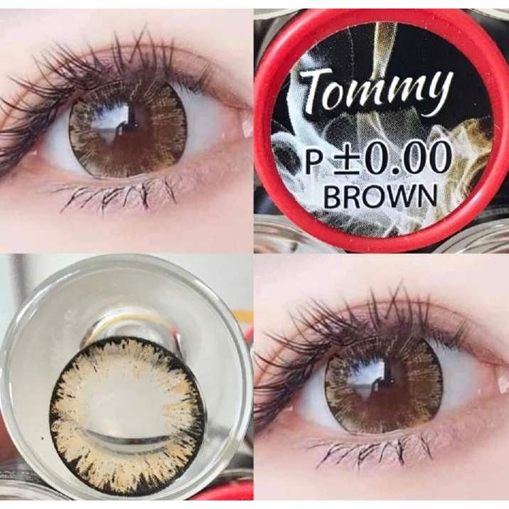 "มีค่าสายตา"ตาโต คอนแทคเลนส์ : Tommy (Pitchylens/ Witches) เกล็ดหิมะ เกล็ดน้ำแข็ง สีเทา สีน้ำตาล คุณส่ง