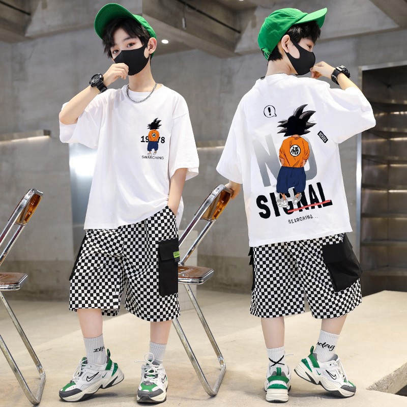 (จัดส่งตลอด 24 ชั่วโมง)ใหม่ 2-14y เด็กใหญ่100% ผ้าฝ้าย เด็ก Unisex เสื้อยืดแขนสั้นหลวมชายและหญิงเสื้อ Plus ขนาดเสื้อ