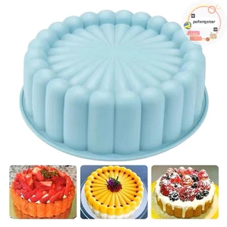 Pufangstar ซิลิโคนรอบถาดอบเค้ก Charlotte ถาดอบฟองน้ํา Flan แม่พิมพ์ Shortcake ถาดอบครัวซิลิโคน Mould TH