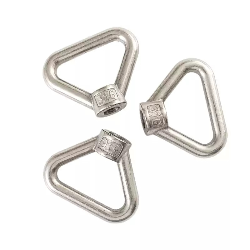 304 แหวนสแตนเลส แหวนน็อต น็อตกลม แหวนสามเหลี่ยม น็อตทะเล M8-M24 (x7)