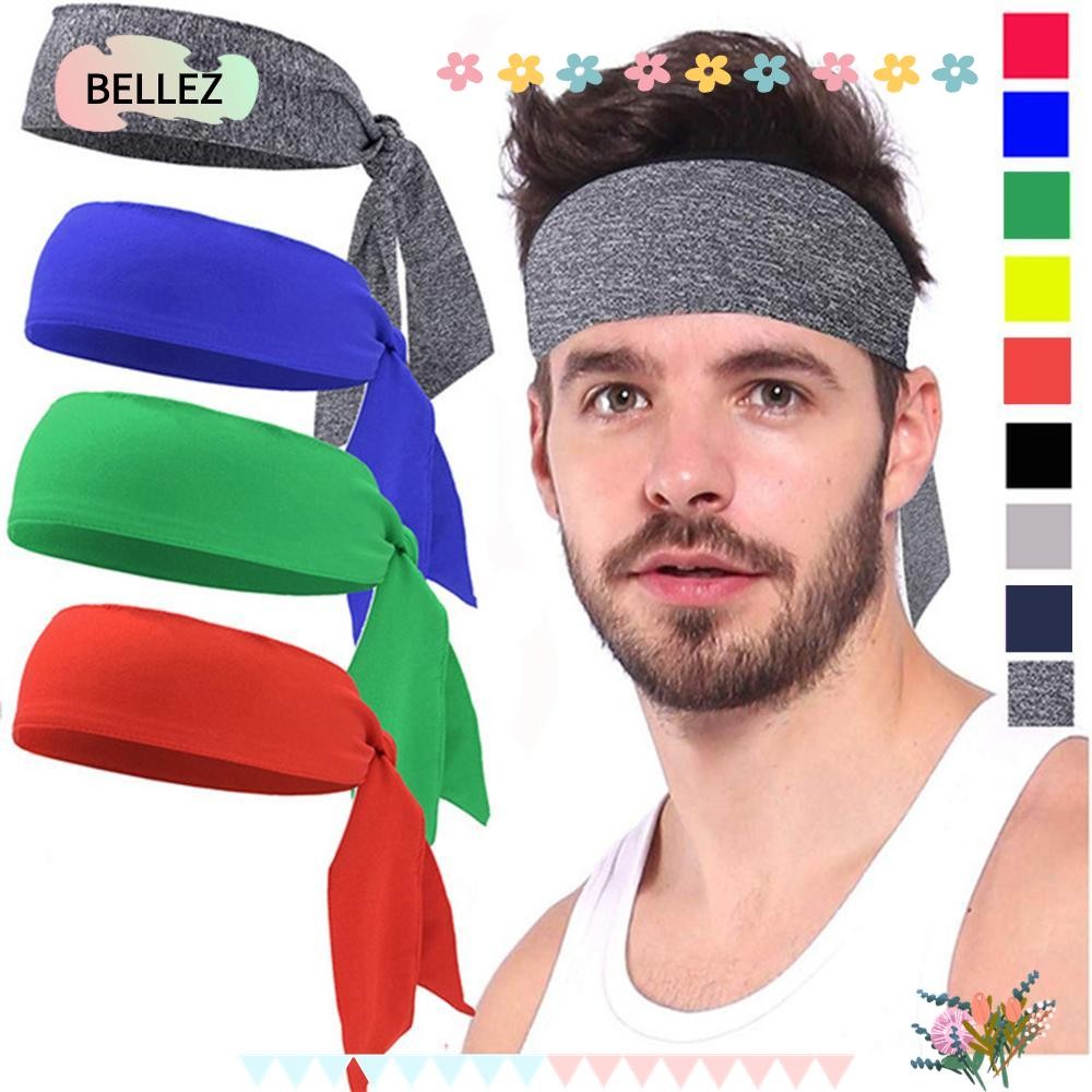 เบลล์ซ์ กีฬาเหงื่อแถบคาดศีรษะ10สีเทนนิสอุปกรณ์ออกกําลังกายหัวผูกจ๊อกกิ้งกีฬา แถบเหงื่อออก
