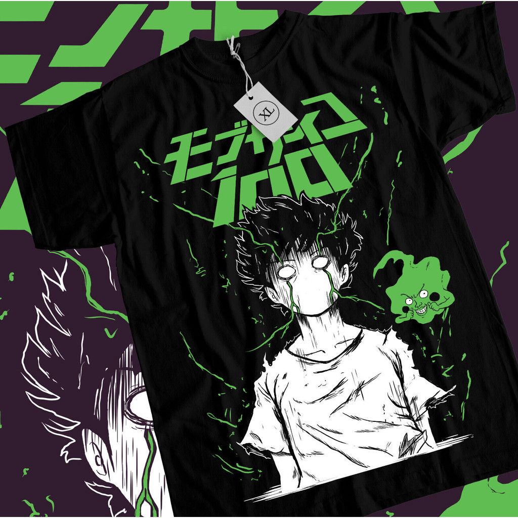 Mob Psycho 100 เสื้อยืด Cast Anime Manga Dimple และ Mob Tshirt Tee ทุกขนาด