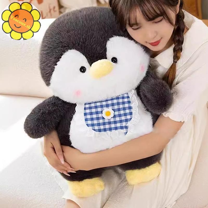 Yescont 1 ชิ้นตุ๊กตาสัตว์หมอน 16-60 ซม. Kawaii Huggable Soft Penguin Plush ของเล่นเด็ก Appease ตุ๊กตาของขวัญวันเกิดสําหรับเด็กเด็กผู้หญิง TH