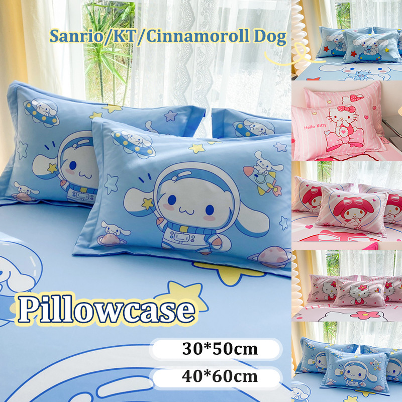 SANRIO 1ชิ้น ปลอกหมอน การ์ตูน 30*50 40*60 Cinnamoroll Dog Melody KT pillow case พิมพ์ลาย