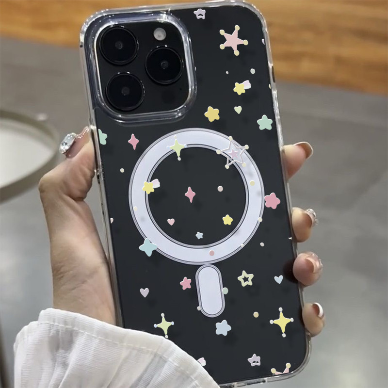 GOOD แม่เหล็ก เคสใสกันกระแทก เคสไอโฟน 17 เคสชาร์ได้ สำหรับ IPhone 16 11 Pro MAX 13 15 7Plus 14 12 8/7Plus XS/IPX