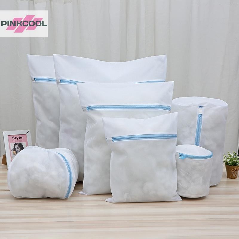 Pinkcool Fine สุทธิถุงซักผ้าเครื่องซักผ้าสกปรกตะกร้าซักผ้ารองเท้ากระเป๋าเดินทางตาข่ายกระเป๋าผู้หญิง Bra เสื้อผ้า Organizer ร้อน