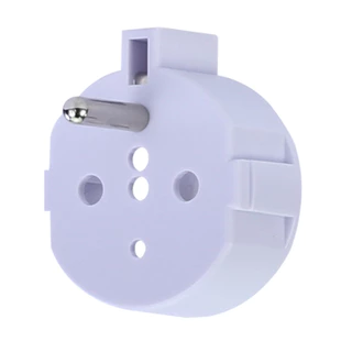 Toshino รุ่น EA-OF ตัวเพิ่มกราวด์ปลั๊กขากลม 2 ขา เป็น 3 ขา รองรับไฟสูง 3500W