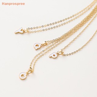 Hanprospree&gt; สร้อยคอแฟชั่น 26 Initials สําหรับผู้หญิง ผู้ชาย