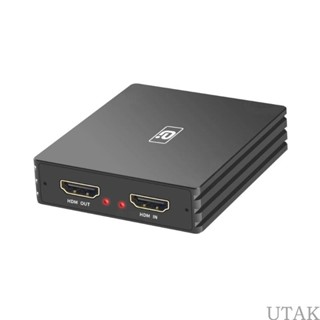 Utake VG350 การ์ดจับภาพวิดีโอเกม 4K60HZ USB3 0 ลูปออก Hdmi พร้อมไมโครโฟนบันทึกเสียง