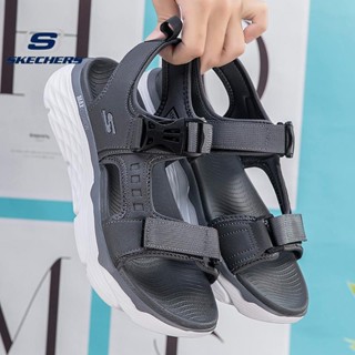 Skechers_ MAX CUSHION รองเท้าแตะลําลอง พื้นหนา ขนาดใหญ่ ทนต่อการสึกหรอ เหมาะกับการเล่นโยคะ สําหรับผู้ชาย ไซซ์ 40-45