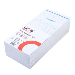 ONE บัตรตอกเวลา สีขาวฟ้า/ขาวแดง ONE AMANO