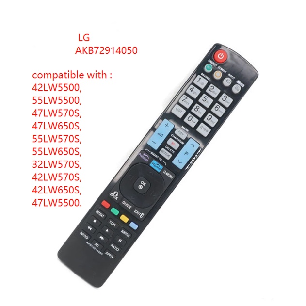 สําหรับ LG TV LCD 3D PLASMA LED AKB72914050 รีเซ็ตรีโมทคอนโทรล 32LW570S, 42LW570S, 42LW650S, 47LW550