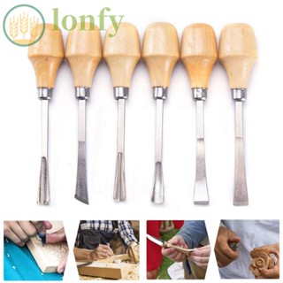 Lonfy เครื่องมือสิ่วแกะสลักงานไม้ แบบแมนนวล DIY