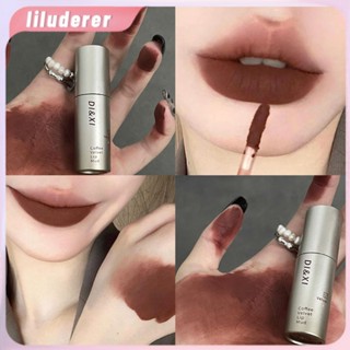 Small Silver Tube Lip Glaze Velvet Matte White Lip Mud Pure Wind Lipstick Student Waterproof Lip Gloss HO