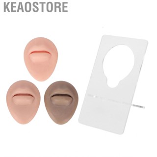 Keaostore 3D Silicone Mouth Model Reusable Portable  Piercing for Hospital