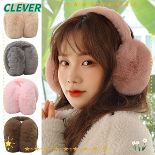 Clever ที่ปิดหูกันหนาว ผ้ากํามะหยี่ขนนิ่ม แฟชั่น ให้ความอบอุ่น