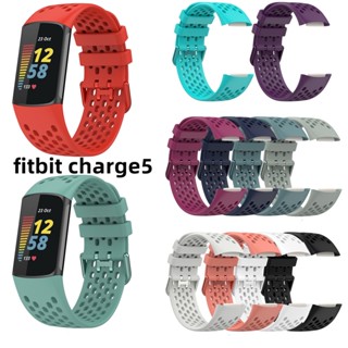 สายนาฬิกาข้อมือซิลิโคน อุปกรณ์เสริม สําหรับ Fitbit Charge 5 Smart Watch Fit Bit Charge 5