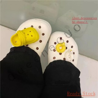 CROCS Jibbitz set（ไม่รวมรองเท้า）Summer ducklings swimming ring min shoes อุปกรณ์เสริมหัวเข็มขัด น่ารัก สําหรับตกแต่งรองเท้า DIY