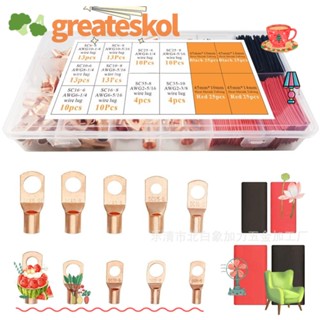 Greateskol หางปลาทองแดง AWG2 4 6 8 10 12 10 ขนาด 100 ชิ้น พร้อมหางปลา 100 ชิ้น