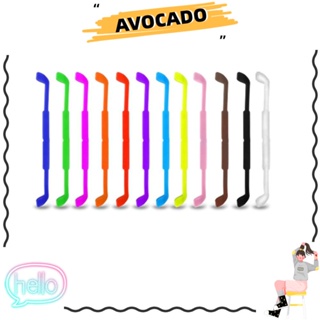 Avocarr สายคล้องแว่นตา แบบซิลิโคน ยืดหยุ่น กันลื่น 10 สี อุปกรณ์เสริม สําหรับเล่นกีฬา