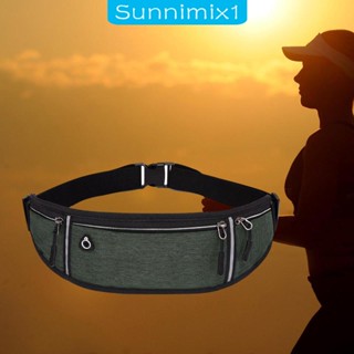 [Sunnimix1] กระเป๋าคาดเอว สะท้อนแสง สําหรับใส่โทรศัพท์มือถือ วิ่ง ฟิตเนส กลางแจ้ง