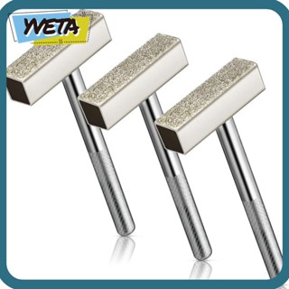 Yveta หินเจียรเพชร ซิลิคอนคาร์ไบด์ สีเงิน 4.5 X 1.3 ซม. 1.77 X 0.511 นิ้ว 3 ชิ้น