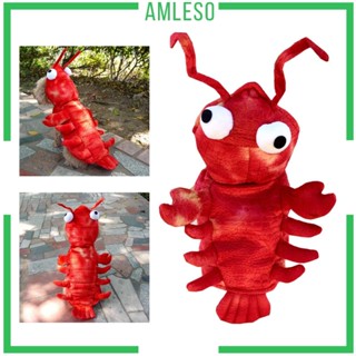 [Amleso] เครื่องแต่งกายคอสเพลย์ กุ้งก้ามกราม ฮาโลวีน สําหรับสัตว์เลี้ยง สุนัข