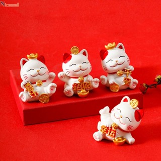 อุปกรณ์เสริมตกแต่งภายในรถยนต์ รูปแมวนําโชค แบบสร้างสรรค์ สไตล์จีน