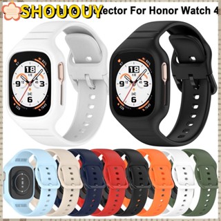 Shououy สายนาฬิกาข้อมือ TPU แบบเปลี่ยน สําหรับ Honor Watch 4 Smart Watch