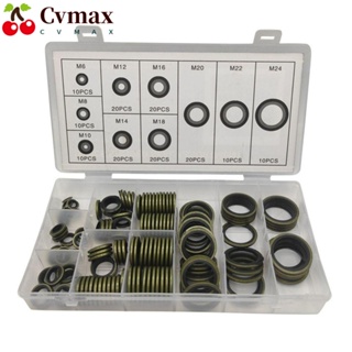 Cvmax แหวนซีลปะเก็น M6-M24 10 ขนาด คุณภาพสูง สําหรับเครื่องซักผ้า 150 ชิ้น