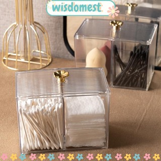 Wisdomest กล่องเก็บของ อะคริลิค ฝาปิด สําหรับจัดเก็บเครื่องสําอาง